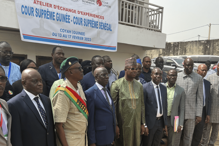 Atelier d'échanges et de partage d'expériences entre les magistrats de la Cour suprême de la République de Guinée et la Cour suprême de la République du Sénégal.